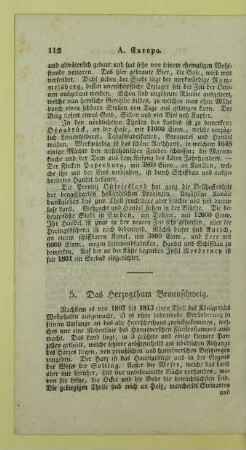 5. Das Herzogthum Braunschweig