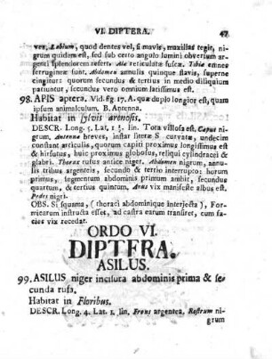Ordo VI. Diptera