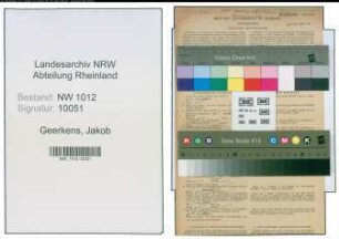 Entnazifizierung Jakob Geerkens , geb. 14.02.1896 (Baeckermeister)