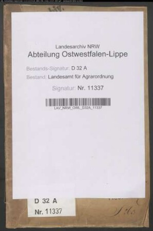 Salzkottener Wiesen, Krs. Büren. Hudebefreiung und Teilung