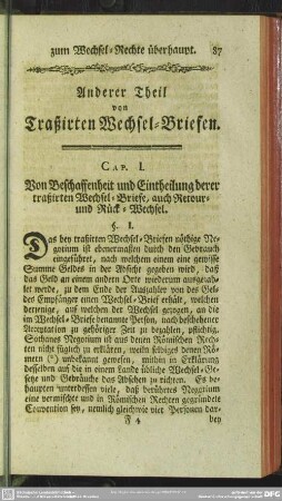 Anderer Theil von Traßirten Wechsel-Briefen