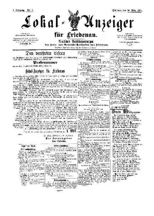 Nr. 1, 24.03.1894