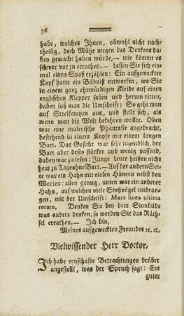 Vielwissender Herr Doctor