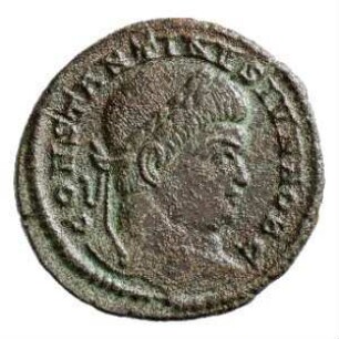 Münze, Follis, Aes 3, 323 - 324 n. Chr.