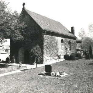 Colditz. Friedhofskirche St. Nikolai (12. Jh. begonnen). Ansicht von Südwesten