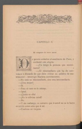 Capítulo X - Al amparo de otro amor