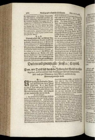 Das ein und zwanzigste (sonst 22.) Capitel