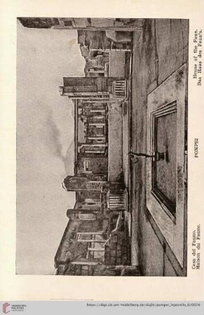Pompei – Casa del Fauno. – Maison du Faune. – House of the Faun. – Das Haus des Faun’s.