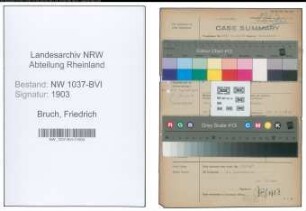 Entnazifizierung Friedrich Bruch , geb. 17.05.1910 (Arzt)