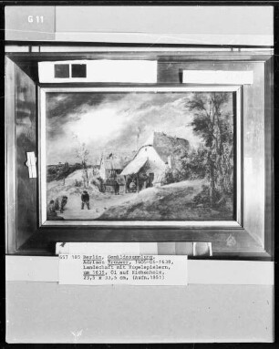 Landschaft mit Kugelspielern