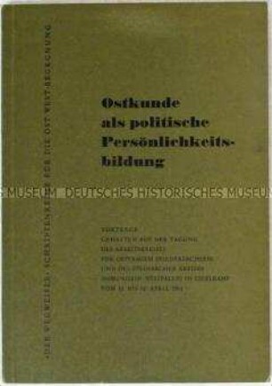 Heft aus der Schriftenreihe "Der Wegweiser" mit diversen Vorträgen auf einer Tagung des "Steinbacher Kreises"
