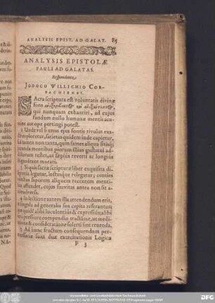 [Locus V. De fide & effectis fidei. Respondit Matthias Martinius Freyenhagensis.]