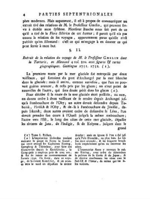 § II. Extrait de la relation de Mr. Le Professeur Gmelin