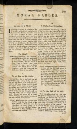 303-312, Moral Fables