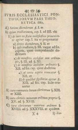 Iuris Ecclesiastici Pontificiorum Pars Theoretica sistit