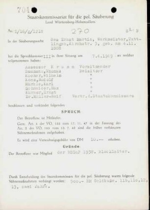 Martin, Ernst