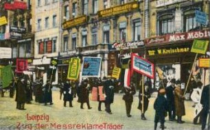 Leipzig: Zug der Messreklame-Träger