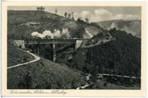 Moldau. und Niklasberg, Brücke