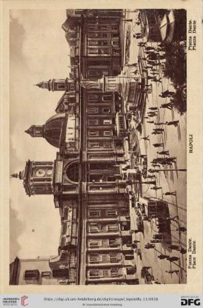 Napoli – Piazza Dante. – Place Dante. – Piazza Dante. – Piazza Dante.