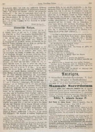 917-918 Literarische Notizen