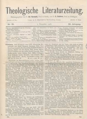 689-691 [Rezension] Philotesia. Paul Kleinert zum LXX. Geburtstag dargebracht von Adolf Harnack u. a