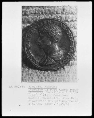 Medaille mit dem Bildniskopf Alexanders von Medici