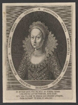 Porträt Sophia Margaretha, Markgräfin von Brandeburg-Ansbach, geb. Gräfin zu Solms-Laubach (1594-1651)