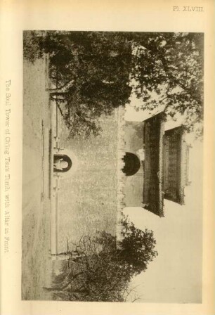 The Soul Tower of Ch'ing Tsu's tomb, with altar in front