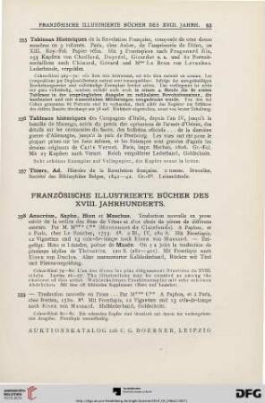 Französische illustrierte Bücher des XVIII. Jahrhunderts (Nr. 358-519)