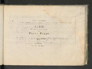 Die Sterne : Lied ; Wie wohl ist mir im dunkeln