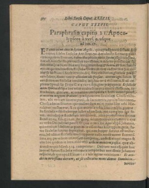 Caput XXXVII. Paraphrasin capitis 21. Apocalypseos a vers. 9. usque ad ver. 17.