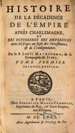 Histoire de la décadence de l'empire après Charlemagne
