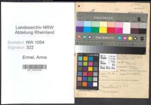 Entnazifizierung Anna Ermel , geb. 27.09.1893 ()