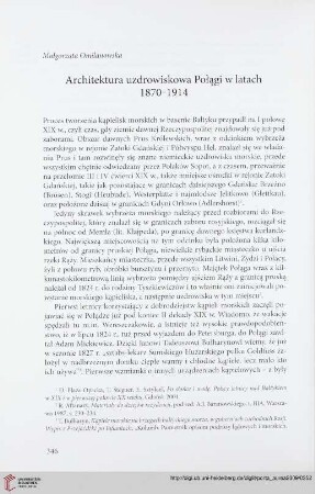 7/8: Architektura uzdrowiskowa Połągi w latach 1870 - 1914