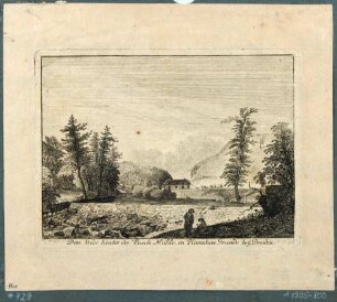 Das Wehr hinter der Buschmühle mit Blick auf die Königsmühle im Plauenschen Grund