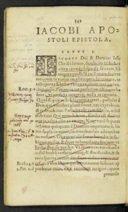 Iacobi Apostoli Epistola.