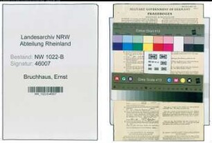 Entnazifizierung Ernst Bruchhaus , geb. 00.00.0000 ()