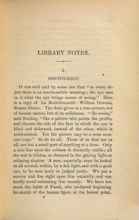 Library notes