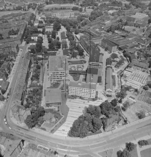 Gothaer Platz in der Erfurter Brühlervorstadt : Blickrichtung Norden