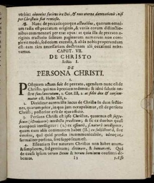 Caput VII. De Christo.