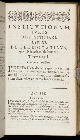 Titulus I. - Titulus IX.