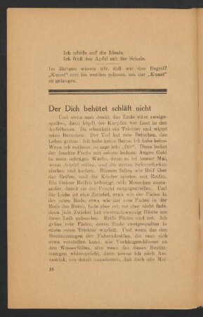 Der Dich behütet schläft nicht