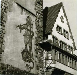 Wandmalerei am Freiburger Schwabentor