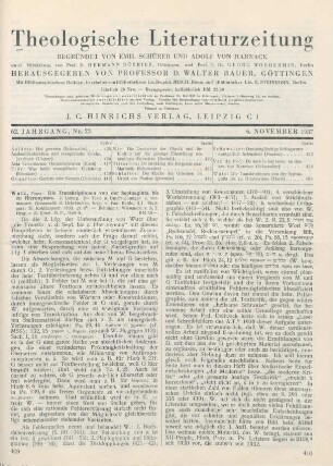 409-415 [Rezension] Wutz, Franz, Die Transkriptionen von der Septuaginta bis zu Hieronymus