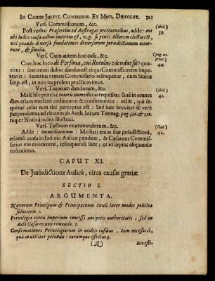 Caput XI. De Jurisdictione Aulica, circa causas gratiae.