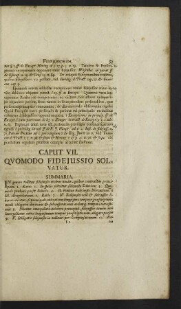 Caput VII. Quomodo Fideiussio Solvatur.