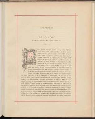 Prud'hon. Né a Cluny le 4 avril 1758. - Mort a Paris le 16 février 1823