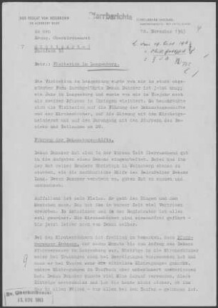 Langenburg: Visitationsbericht 1963