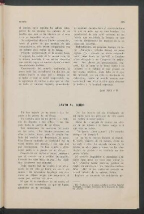 Canto al señor