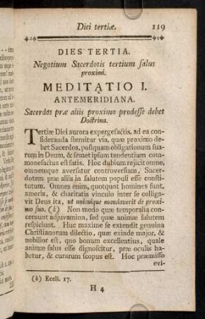 119-142, Meditatio I. Antemeridiana.
